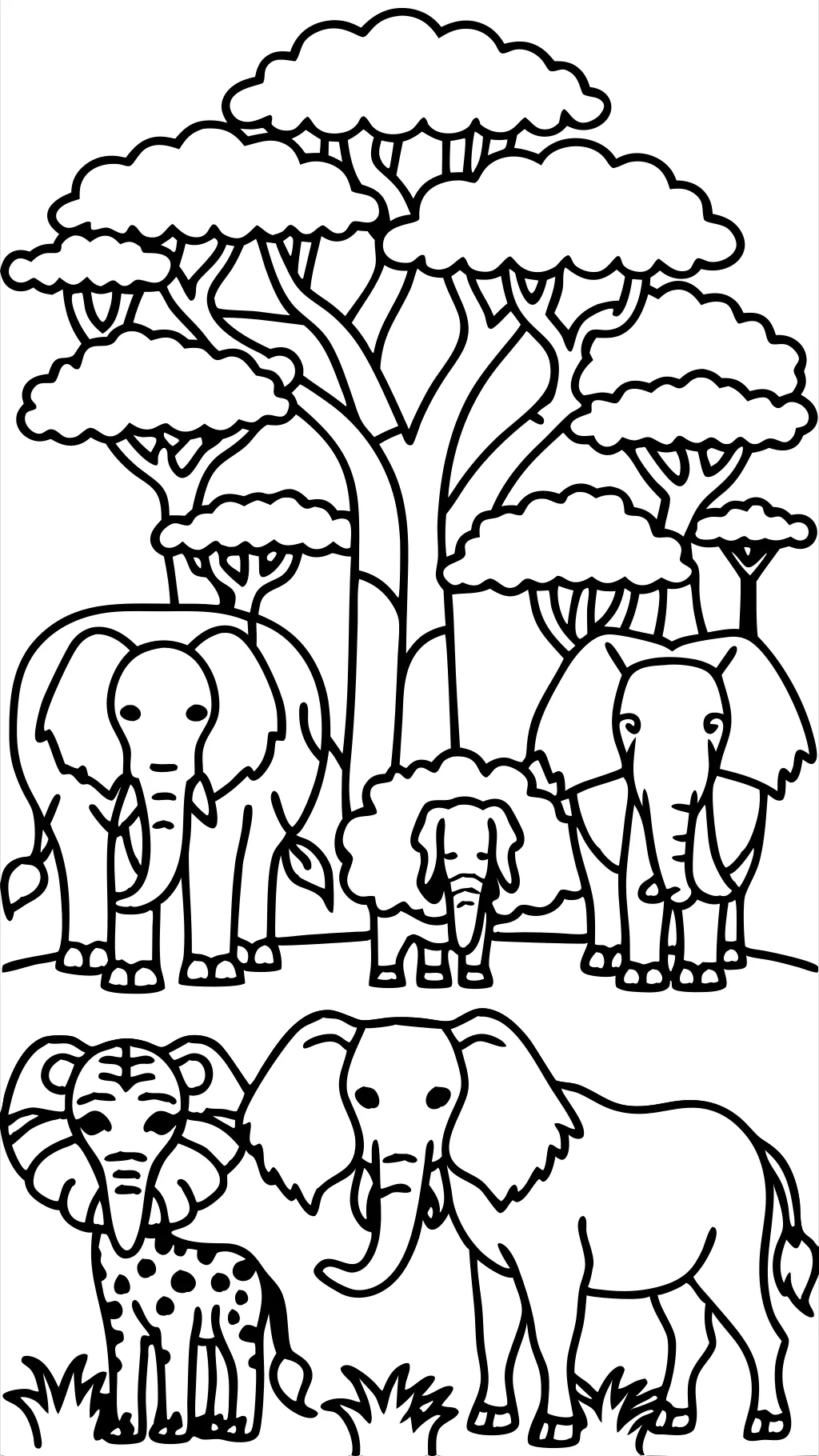 coloring pages of african animals